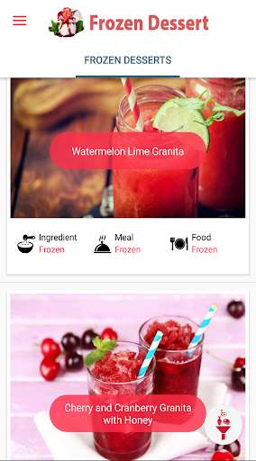 Run android online APK Dessert Recipes - Frozen Dessert Recipes from MyAndroid or emulate Dessert Recipes - Frozen Dessert Recipes using MyAndroid