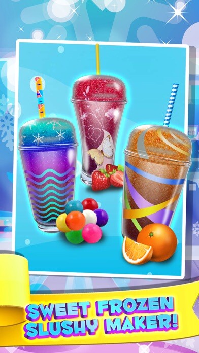 Emulate iPhone app Dessert Slushy Maker Food Cooking Game - make candy drink for ice cream soda making salon! using MyAndroid