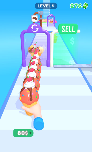 Emulate iPhone app Dessert Stack 3D-Ice Cream Run using MyAndroid Emulate iPhone app Dessert Stack 3D-Ice Cream Run using MyAndroid