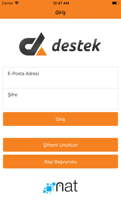 Emulate iPhone app Destek B2B using MyAndroid