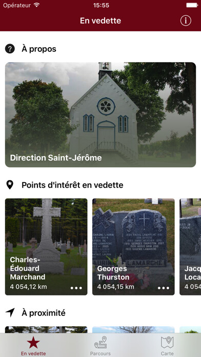 Emulate iPhone app Destination Saint-Jérôme using MyAndroid