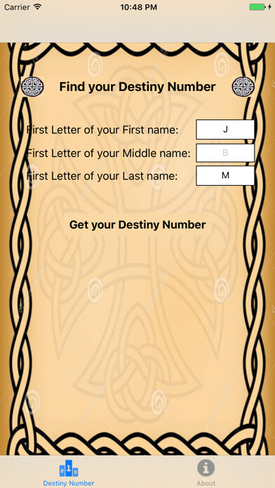 Emulate iPhone app Destiny Numbers using MyAndroid Emulate iPhone app Destiny Numbers using MyAndroid