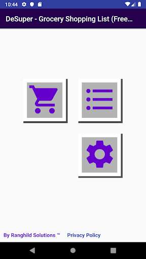 Run android online APK DeSuper - Grocery Shopping List (Free Version) from MyAndroid or emulate DeSuper - Grocery Shopping List (Free Version) using MyAndroid