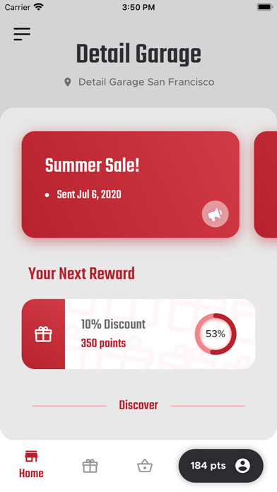 Emulate iPhone app Detail Garage Loyalty using MyAndroid Emulate iPhone app Detail Garage Loyalty using MyAndroid