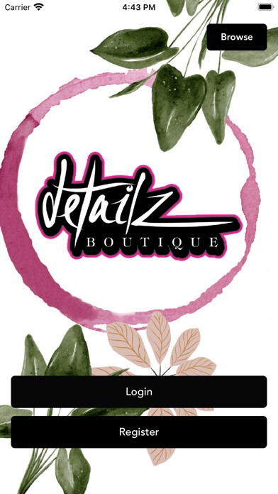 Emulate iPhone app Detailz Boutique using MyAndroid