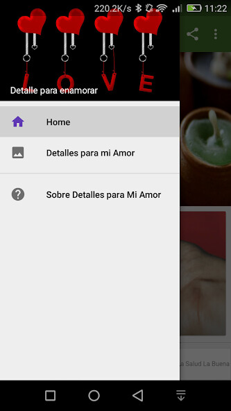 Run android online APK Detalles para Mi Amor from MyAndroid or emulate Detalles para Mi Amor using MyAndroid