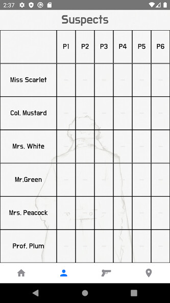 Run android online APK Detective Notes for Cluedo(Clue) from MyAndroid or emulate Detective Notes for Cluedo(Clue) using MyAndroid