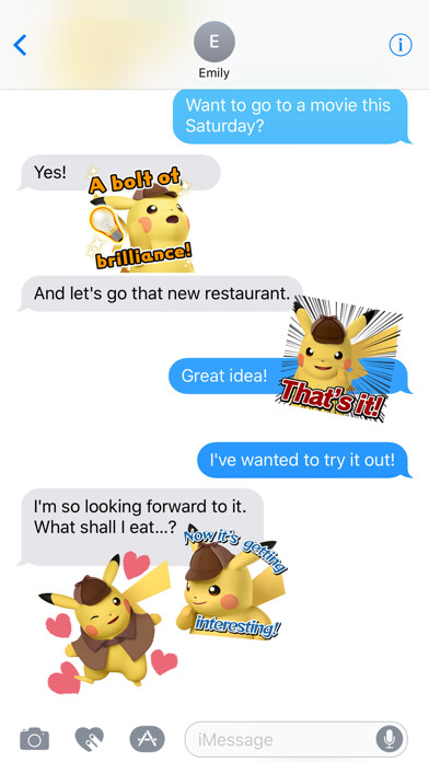 Emulate iPhone app Detective Pikachu Sticker Pack using MyAndroid Emulate iPhone app Detective Pikachu Sticker Pack using MyAndroid