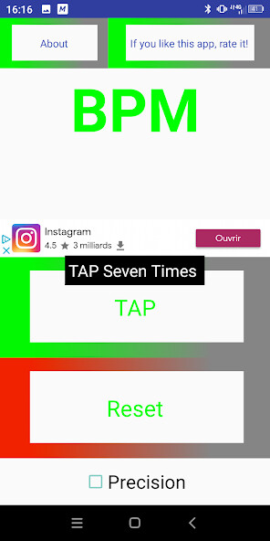 Run android online APK Detect Tempo - BPM Counter from MyAndroid or emulate Detect Tempo - BPM Counter using MyAndroid