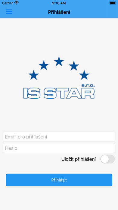 Emulate iPhone app Detekce ISSTAR using MyAndroid