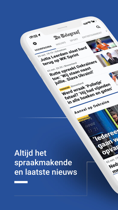 Emulate iPhone app De Telegraaf nieuws using MyAndroid Emulate iPhone app De Telegraaf nieuws using MyAndroid