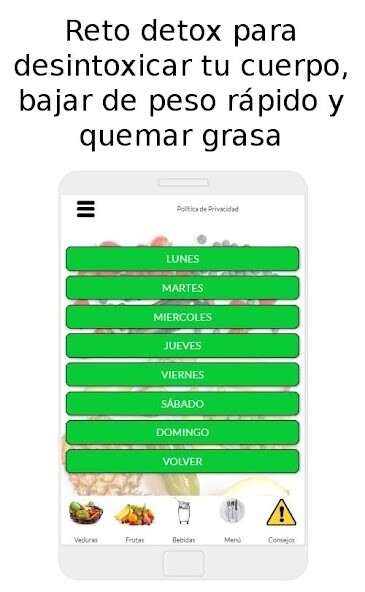 Run android online APK Detox Diet from MyAndroid or emulate Detox Diet using MyAndroid
