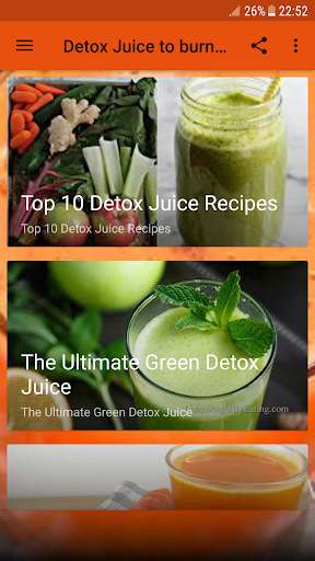 Run android online APK Detox Juice to burn fat 2018 from MyAndroid or emulate Detox Juice to burn fat 2018 using MyAndroid