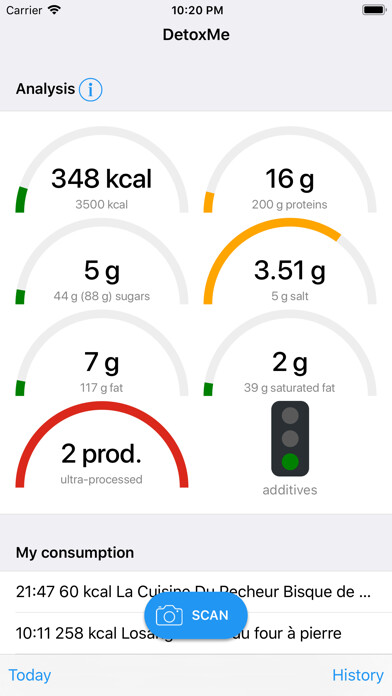 Emulate iPhone app DetoxMe - analyze what you eat using MyAndroid Emulate iPhone app DetoxMe - analyze what you eat using MyAndroid