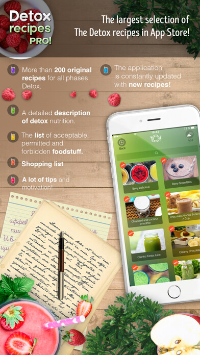 Emulate iPhone app Detox Recipes Pro! - Smoothies, Juices, Organic food, Cleanse and Flush the body! using MyAndroid Emulate iPhone app Detox Recipes Pro! - Smoothies, Juices, Organic food, Cleanse and Flush the body! using MyAndroid
