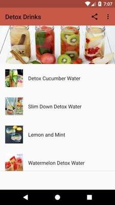 Emulate Android APK Detox Water Drinks Recipes