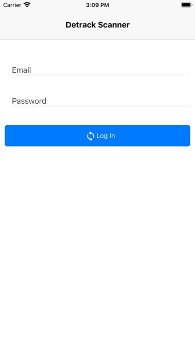 Emulate iPhone app Detrack Scanner using MyAndroid