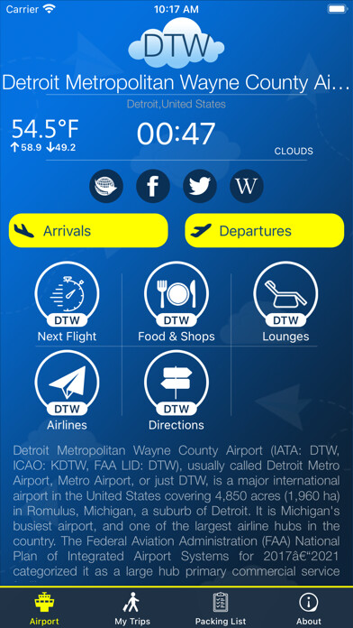Emulate iPhone app Detroit Airport (DTW) + Radar using MyAndroid Emulate iPhone app Detroit Airport (DTW) + Radar using MyAndroid