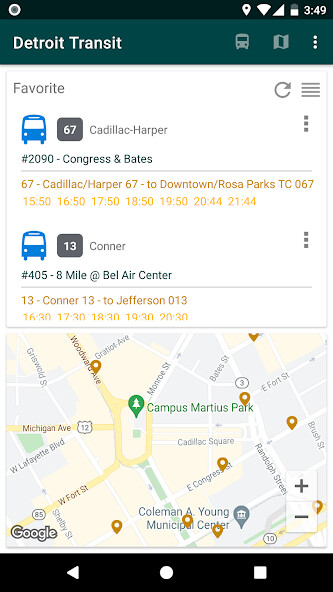 Run android online APK Detroit Bus Schedule from MyAndroid or emulate Detroit Bus Schedule using MyAndroid Run android online APK Detroit Bus Schedule from MyAndroid or emulate Detroit Bus Schedule using MyAndroid