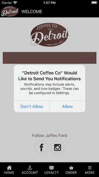 Run android online APK Detroit Coffee Co from MyAndroid or emulate Detroit Coffee Co using MyAndroid