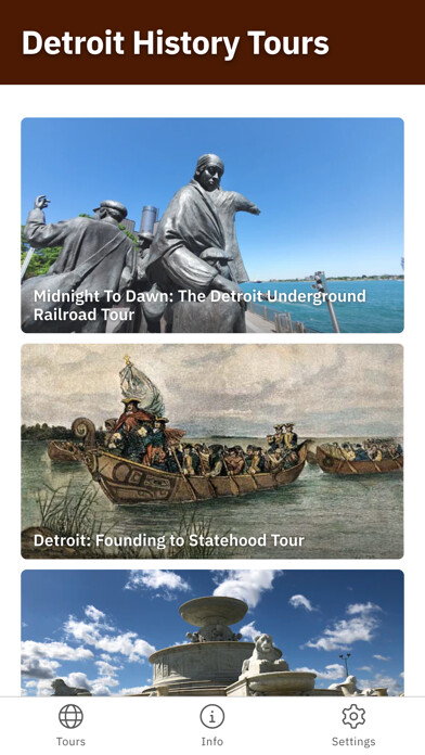 Emulate iPhone app Detroit History Tours using MyAndroid Emulate iPhone app Detroit History Tours using MyAndroid