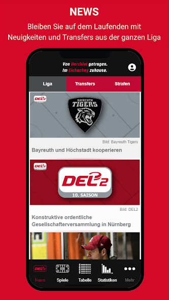 Emulate iPhone app Deutsche Eishockey Liga 2 using MyAndroid Emulate iPhone app Deutsche Eishockey Liga 2 using MyAndroid