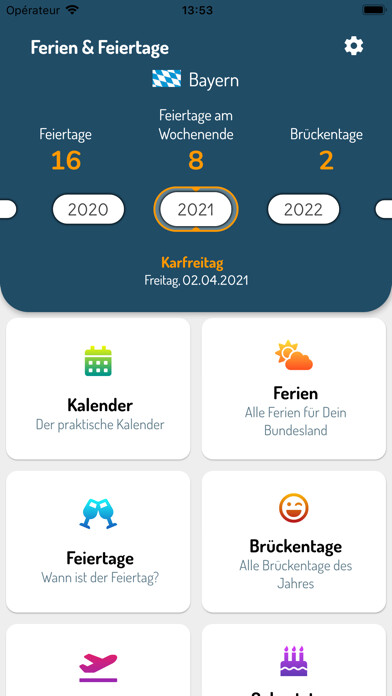 Emulate iPhone app Deutsche Ferien & Feiertage using MyAndroid Emulate iPhone app Deutsche Ferien & Feiertage using MyAndroid