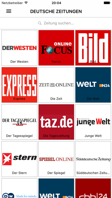 Emulate iPhone app Deutsche Zeitungen - Nachricht using MyAndroid Emulate iPhone app Deutsche Zeitungen - Nachricht using MyAndroid