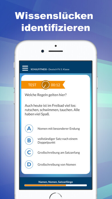 Emulate iPhone app Deutsch Fit 5. Klasse using MyAndroid