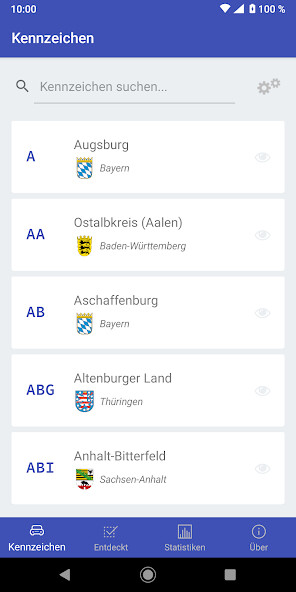 Run android online APK Deutschlands Kennzeichen from MyAndroid or emulate Deutschlands Kennzeichen using MyAndroid