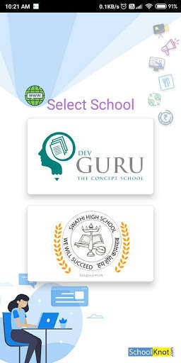 Run android online APK Dev Guru Concept School Parent App from MyAndroid or emulate Dev Guru Concept School Parent App using MyAndroid