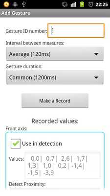 Emulate Android APK DeviceGestureLib Demo