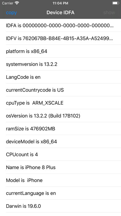 Emulate iPhone app Device IDFA using MyAndroid
