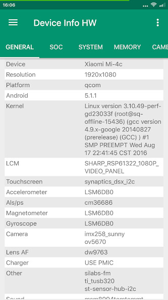 Run android online APK Device Info HW+ from MyAndroid or emulate Device Info HW+ using MyAndroid