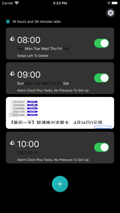 Emulate iPhone app Devil alarm using MyAndroid