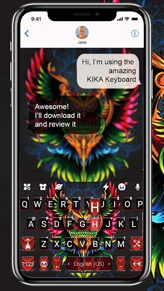 Run android online APK Devil Owl Keyboard Theme from MyAndroid or emulate Devil Owl Keyboard Theme using MyAndroid