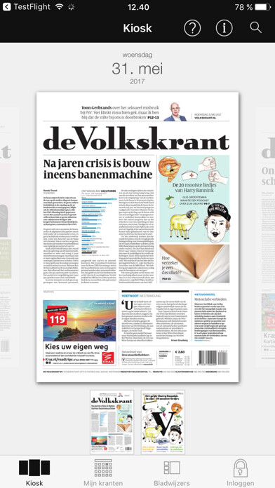Emulate iPhone app de Volkskrant Krant using MyAndroid Emulate iPhone app de Volkskrant Krant using MyAndroid