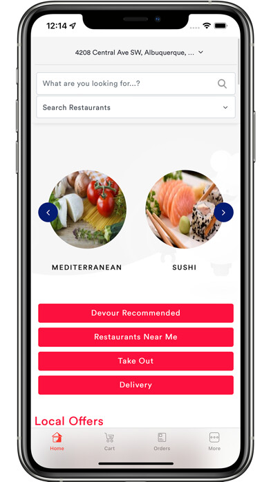 Run android online APK Devour Now Delivery-Pickup from MyAndroid or emulate Devour Now Delivery-Pickup using MyAndroid