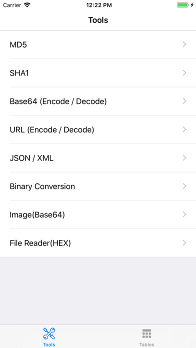 Emulate iPhone app DevTools - MD5&SHA1&URL&JSON using MyAndroid