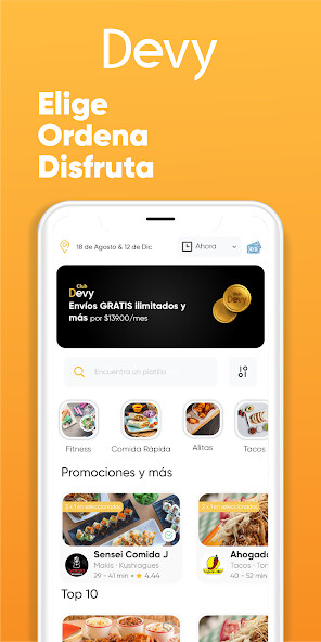 Run android online APK Devy: Tu comida y tienda a domicilio from MyAndroid or emulate Devy: Tu comida y tienda a domicilio using MyAndroid