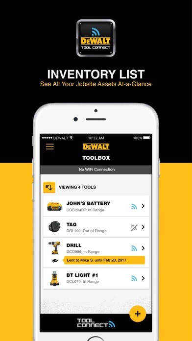 Emulate iPhone app DEWALT Tool Connect using MyAndroid Emulate iPhone app DEWALT Tool Connect using MyAndroid
