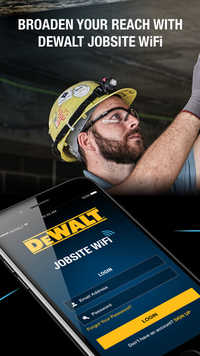 Emulate iPhone app DEWALT WiFi using MyAndroid