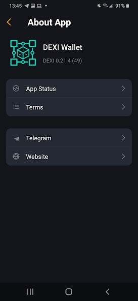 Run android online APK DexiWallet from MyAndroid or emulate DexiWallet using MyAndroid