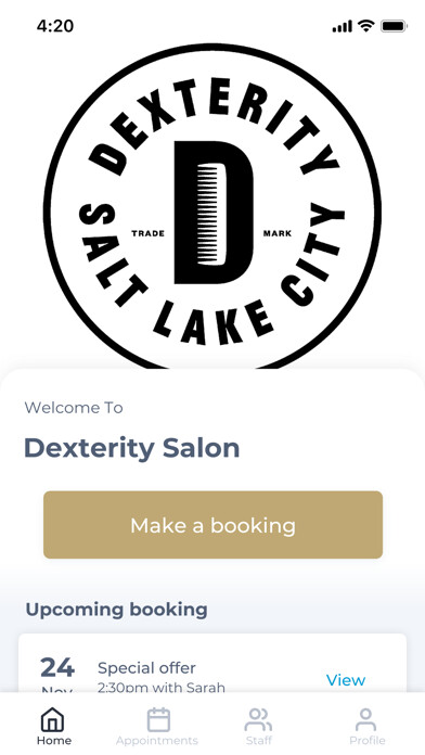 Emulate iPhone app Dexterity Salon using MyAndroid Emulate iPhone app Dexterity Salon using MyAndroid