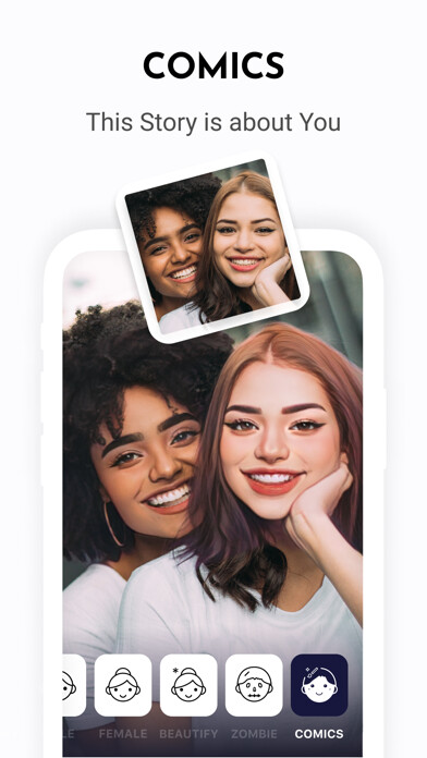Emulate iPhone app DFace: AI Face Camera using MyAndroid