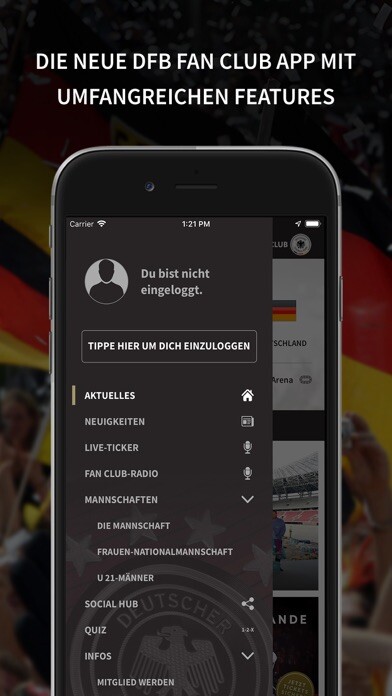 Emulate iPhone app DFB FanClub Nationalmannschaft using MyAndroid Emulate iPhone app DFB FanClub Nationalmannschaft using MyAndroid
