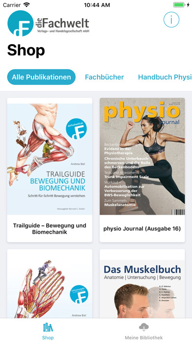Emulate iPhone app dF - Die Fachwelt GmbH using MyAndroid