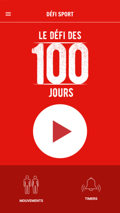 Emulate iPhone app Défi des 100 jours: SPORT using MyAndroid