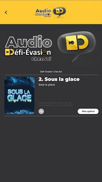 Emulate iPhone app Défi-Évasion Chez Soi – Audio using MyAndroid