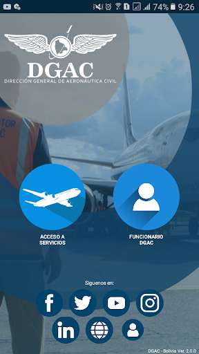Run android online APK DGAC App - Bolivia from MyAndroid or emulate DGAC App - Bolivia using MyAndroid